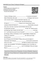 Vorschau - Arbeitsblätter - Lernposter + Arbeitsblätter zum Thema "Freiburg im Breisgau" + Lösung & MP3 + Mindmap + Infografik - Seite 1