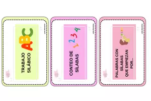 Vista previa - Tarjetas / Manipulativos - Caja del aprendizaje: Sílabas - página 3