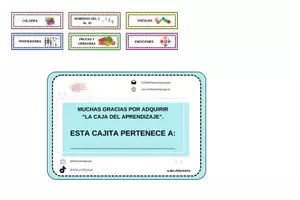 Vista previa - Tarjetas / Manipulativos - Caja del aprendizaje: Estimulación temprana - página 1