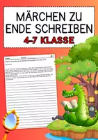 Vorschau - Arbeitsblätter - Schreibkonferenz - 5 Märchen zum weiterschreiben - Deckblatt