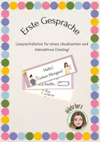 Vorschau - Bildkarten - 8 Gesprächskarten o. Poster für Erste Gespräche DaZ - Deckblatt