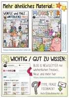 Vorschau - Spiele - Süße Monster - WÜRFELN & MALEN + Ausmalbilder / Würfle - Seite 1
