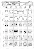 Vorschau - Spiele - Süße Monster - WÜRFELN & MALEN + Ausmalbilder / Würfle - Seite 3