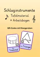 Vorschau - Arbeitsblätter - Schlaginstrumente Tafelmaterial AB Klangbeispiele - Deckblatt