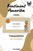 Vorschau - Stundenentwürfe - Azteken inkl Lösungen - Teil 4 - Kontinent Amerika - Erdkunde - Deckblatt