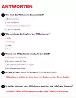 Vorschau - Arbeitsblätter - Wildschwein: Leseverständnis und Kreuzworträtsel mit Lösungen - Seite 3
