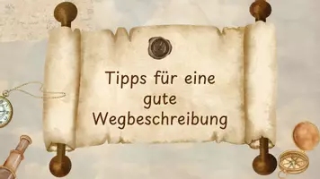 Vorschau - Poster - Kriterien für eine Wegbeschreibung auf einer Schatzkarte - Seite 1