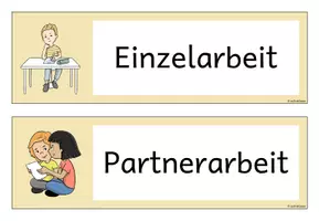 Vorschau - Präsentationen/Tafelbilder - Sozialformen - Wortkarten (Klasse 1-4) - Seite 2