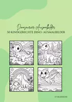 Vorschau - Arbeitsblätter - Dinosaurier Ausmalbilder - 50 kindgerechte Ausmalbilder - Deckblatt