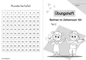 Vorschau - Stationenlernen - Rechnen im Zahlenraum 100 | addieren & subtrahieren | Zehnerübergang | Mathe Klasse 2 - Seite 1