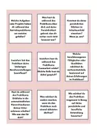 Vorschau - Aufgabenkarten - Gesprächsanlässe zur Auswertung des Betriebspraktikums - Seite 2