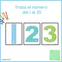 Vista previa - Tarjetas / Manipulativos - Traza el número del 1 al 20 - Portada