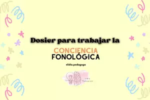 Vista previa - Hojas de trabajo - Dosier digital: Conciencia fonológica - Portada
