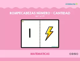Vista previa - Tarjetas / Manipulativos - Rompecabezas número-cantidad - página 1