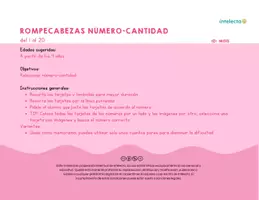 Vista previa - Tarjetas / Manipulativos - Rompecabezas número-cantidad - página 2