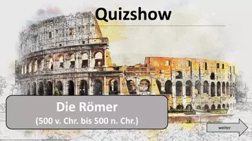 Vorschau - Interaktives Material - Quizshow: Die Römer (Interaktives Ratespiel) - Deckblatt