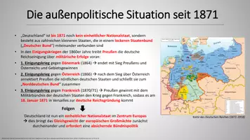 Vorschau - Präsentationen/Tafelbilder - Geschichte-Präsentation: Außenpolitik Wilhelms II. - Seite 1