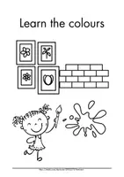 Vorschau - Arbeitsblätter - Farben auf Englisch lernen Grundschule Learn the colours in English - Seite 1