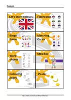 Vorschau - Arbeitsblätter - Farben auf Englisch lernen Grundschule Learn the colours in English - Seite 2