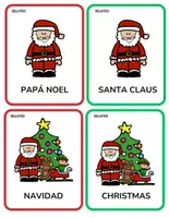 Vista previa - Tarjetas / Manipulativos - FLASHCARDS NAVIDAD - página 2