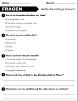 Vorschau - Spiele - Haie: Leseverständnis und Kreuzworträtsel mit Lösungen - Seite 2