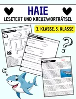Vorschau - Spiele - Haie: Leseverständnis und Kreuzworträtsel mit Lösungen - Deckblatt
