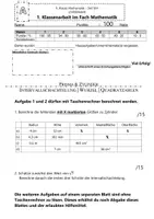 Vorschau - Arbeitsblätter - Kompetenzen & Klassenarbeit 9 Mathematik Prismen & Zylinder und Irrationale Zahlen und Quadratwurzel - Seite 1
