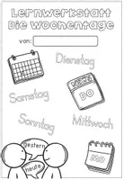 Vorschau - Unterrichtsreihen - Die Wochentage / Die Woche - Lernwerkstatt mit Bastelvorlagen & Tafelmaterial - Seite 2
