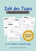 Vorschau - Fördermaterial/Inklusion - "Zahl des Tages" - Mengenverständnis schulen (Dyskalkulie) - Deckblatt
