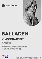 Vorschau - Arbeitsblätter - Materialpaket Oberstufe: Goethe & Schiller – verschiedene Lyrik-Klausuren - Seite 1