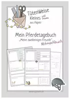 Vorschau - Anderer Materialtyp - Mein Pferdetagebuch - Mitmachbuch: Meine zweibeinigen Freunde - Deckblatt