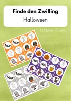 Vorschau - Spiele - Ausdauerlauf "Finde den Zwilling": Halloween - Deckblatt