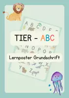 Vorschau - Poster - Tier-ABC Poster Plakat Lernposter Grundschrift - Deckblatt
