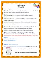 Vorschau - Fördermaterial/Inklusion - Abschreibkartei Verben konjugieren Präsens - Seite 1