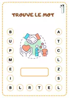Aperçu - Jeux - Trouve le mot - Theme Respect de l'autre - Page 1