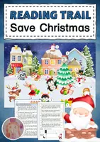 Vorschau - Arbeitsblätter - Lesespurgeschichte Christmas Englisch - Deckblatt