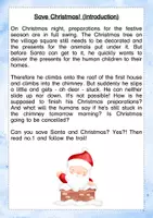 Vorschau - Arbeitsblätter - Lesespurgeschichte Christmas Englisch - Seite 1