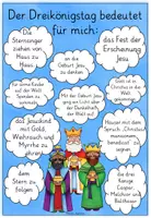 Vorschau - Arbeitsblätter - Was bedeutet der Dreikönigstag? Religion Grundschule - Seite 1