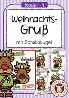 Vorschau - Bildkarten - Feriengruß zu Weihnachten - Deckblatt