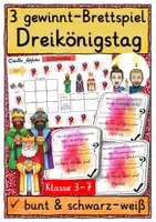 Vorschau - Spiele - Die heiligen drei Könige Religion Klasse 3-6 WÜRFELSPIEL - Deckblatt