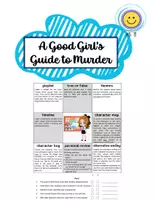 Vorschau - Arbeitsblätter - Book Portfolio - A Good Girl's Guide to Murder - Deckblatt