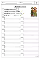 Vorschau - Arbeitsblätter - Übungskartei: Satzglieder bestimmen (Klasse 3-4) #schulstartbyextraklasse - Seite 2