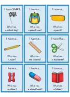 Vorschau - Spiele - "I have, who has?" zum Wortfeld "School" - Seite 1