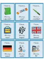 Vorschau - Spiele - "I have, who has?" zum Wortfeld "School" - Seite 2