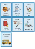 Vorschau - Spiele - "I have, who has?" zum Wortfeld "School" - Seite 3