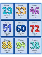 Vorschau - Spiele - "I have, who has?" - zum Wortfeld "Numbers bis 100" - Seite 2
