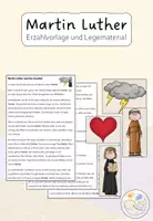 Vorschau - Bildkarten - Martin Luther und das Gewitter: Erzählvorlage und Legematerialien - Deckblatt
