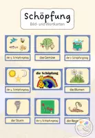 Vorschau - Bildkarten - Bild- und Wortkarten: Schöpfung - Deckblatt