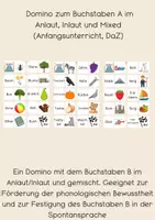 Vorschau - Spiele - Domino Buchstabe B Anlaut/Inlaut und gemischt - Deckblatt