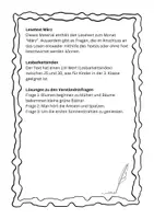 Vorschau - Unterrichtsreihen - März Lesetext für Leseverständnis mit Fragen - Seite 1